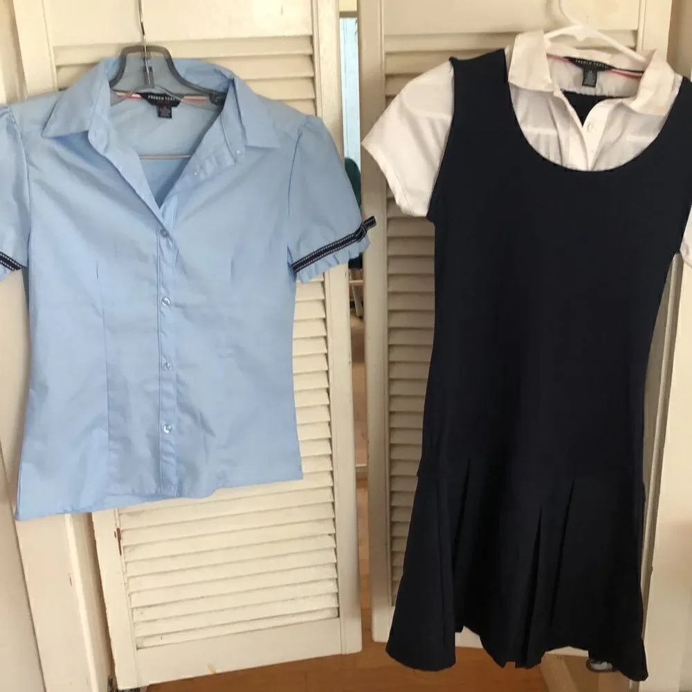 French Toast Crisp School 🏫 Uniform Set Girls Size 14 in French Blue & Navy.